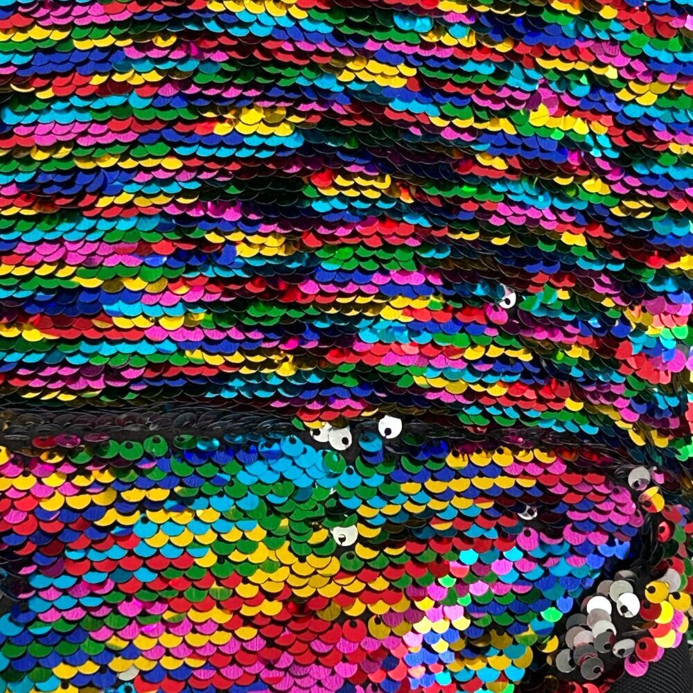 Sequin Backpack Rainbow Reversible Glitter Hologr… - image 5